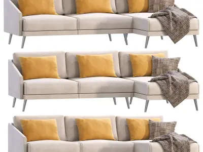 Sofa SEVILLE by Cazarina Interiors 3D model