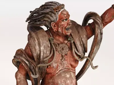 Deity Statue Sculpture03 3D model