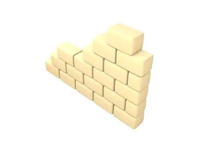 Wall Icon v1 002 Low-poly 3D model