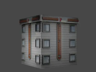 Based on photo Build Pack Low-poly 3D model