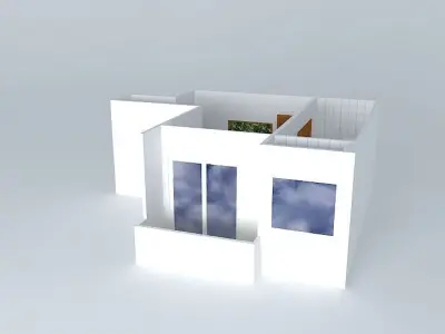 joziorkut house with windows and balconies Free 3D model