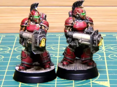 Obsidian Guard - Janissary - Heavy Weapons Squad 3D print model