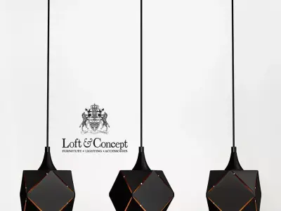 VOLUME SQUARE PENDANT 3 3D model