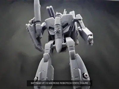 VF-1S Robotech Static Models 3D Model Pack