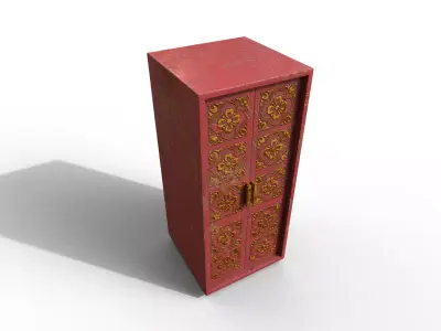 Old Modern Furniture 3D Model Terror Low-poly 3D model 3