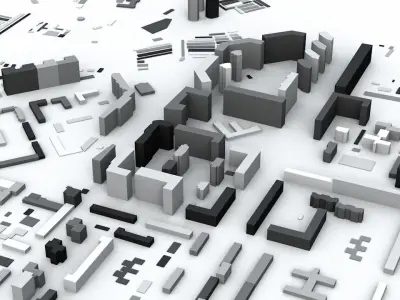 Samara Streets and Buildings 3D model