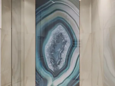 Gem Glass Cliff Boulder Lagoon Texture