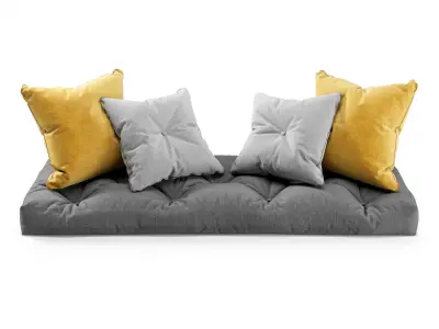 Seat Pillows Set 3 3D model