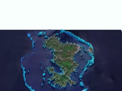 Mayotte Islands 3D model