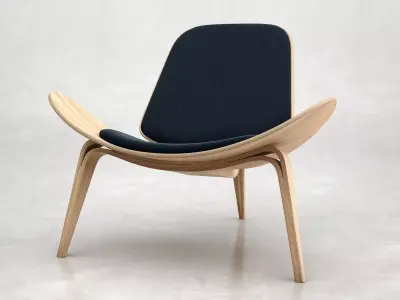 CH07  Shell Chair 3D model