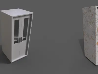 Set 2 Modern Furniture 3D Model Low-poly 3D model