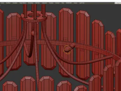 Crystorama Bolton Chandelier Low-poly 3D model