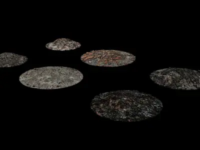 ground debris Low-poly 3D model