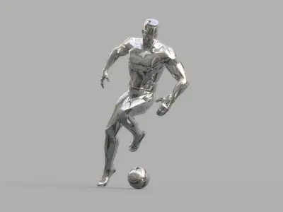 Soccer player 3D model
