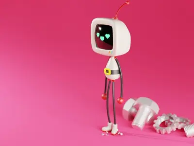 Macintosh robot 3D model