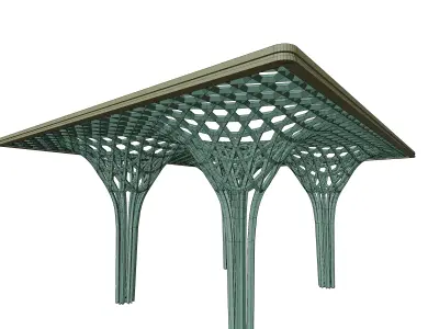 kagome columns and pattern Free 3D model