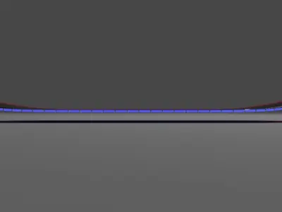 Hoverboard skateboard with lights Low-poly 3D model