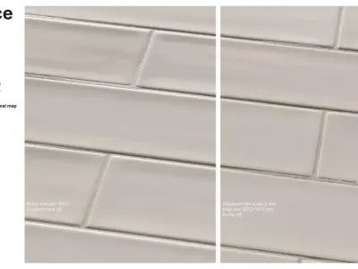 Subway Tile in Running Bond Layout Texture
