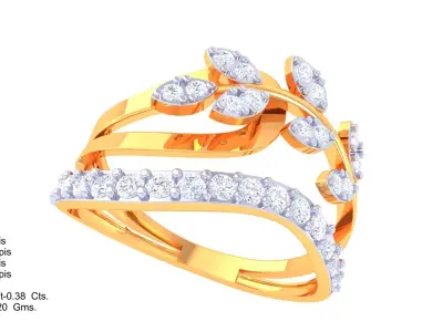  Women Ring MTL 3dm STL OBJ FBX Details 3D print model order