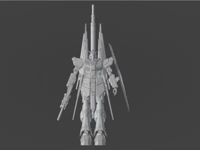 Nu gundam RX-93 3D model