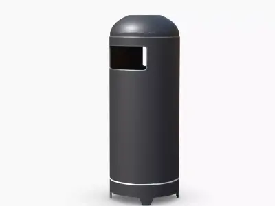 Cylinder Trashcan 3D model