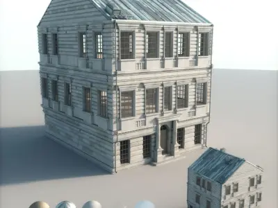 Old appartment building 1700s B 3D model