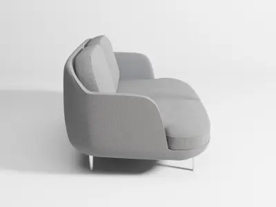 Lune sofa 2-seater 3D model