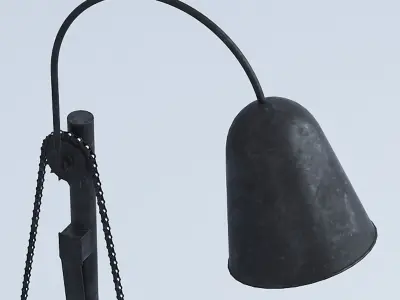 Bike Pedal Desk Lamp  3D model