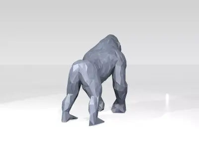 Gorilla Low Poligonal 3D model