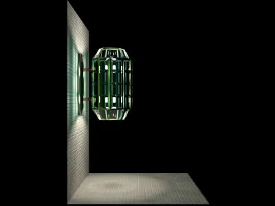 Faceted Wall Sconce Free 3D model