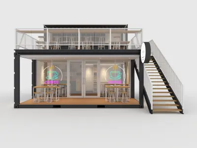 Container Cafe 7 3D model