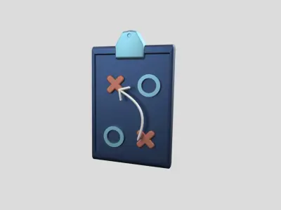 3D app web Icon Low-poly 3D model-18 Low-poly 3D model