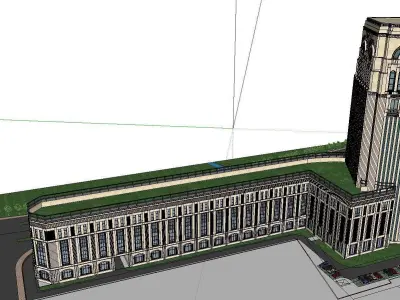 vacation spot-Resort-Fashion Leisure Hotel-091 3D model