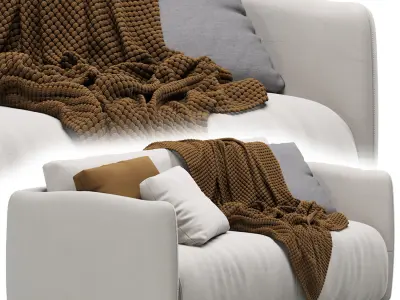 Sofa Chase Velvet Light 3D model