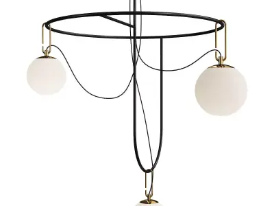 NH S4 CIRCULAR CHANDELIER Low-poly 3D model