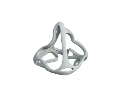 SciFi Cube Object No 64453 Low Poly Shape Low-poly 3D model
