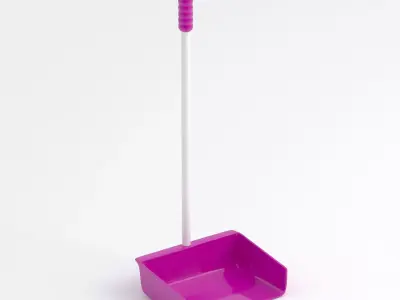 Pink Large Dustpan 3D model