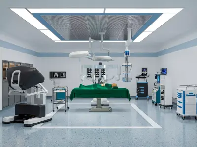 Hospital Robotic operating room  3D model