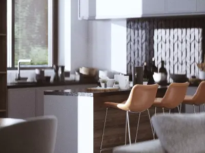 living room Free 3D model 9