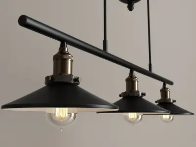 Chandelier Loft Cone Pendant Balance 3D model