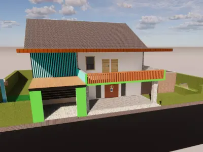 3Dmodeling home Exterior 3D model