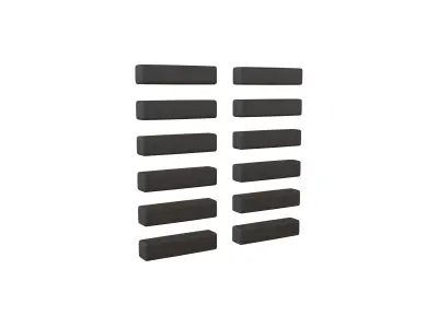 I Ching Hexagrams 2 kun v1 001 Low-poly 3D model