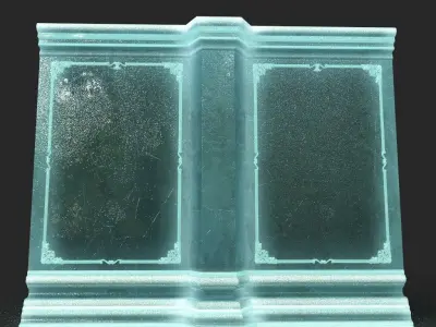 Low poly Medieval modular Ice  construction Pack 200528 Low-poly 3D model