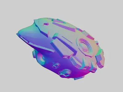 Drone visor SciFi helmet headset 3D model