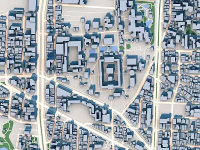 Shitennoji Temple Osaka Japan 3D model