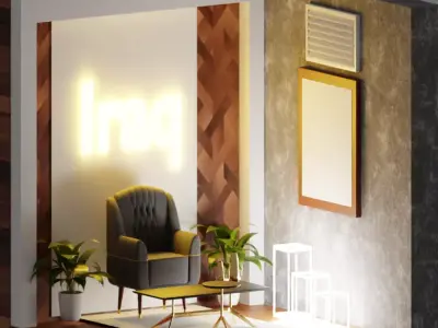 blender3d design office 3D model