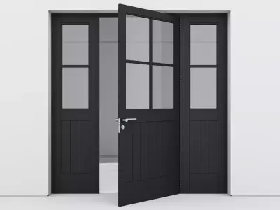 Aluminium door 162 3D model