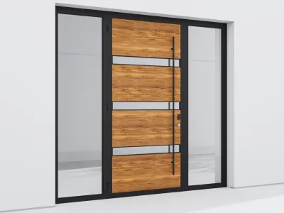 Aluminium door 67 3D model