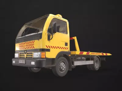 Light Truck Tow Low-poly 3D model