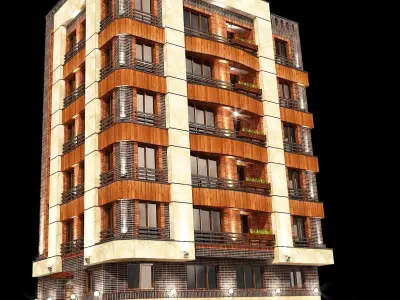 3d model of a residential apartment with full details 3D model